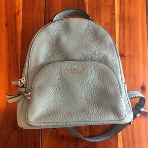 Kate Spade Jackson Medium Pebble Leather Backpack Light Blue